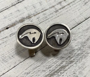 Sterling Silver Patrick Barnes Bear Cuff links, 925, repose Southwestern - Picture 1 of 6