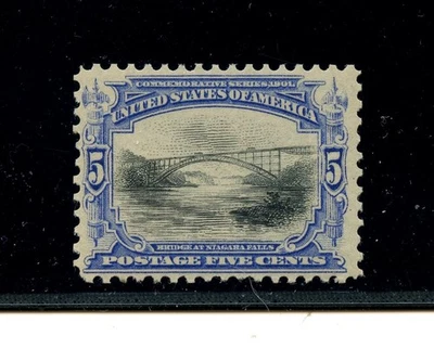 U.S. #297 (U722) Bridge at Niagara Falls, 5¢ ultra & black, MNH, FVF,CV$180.00 - Image 1 of 2