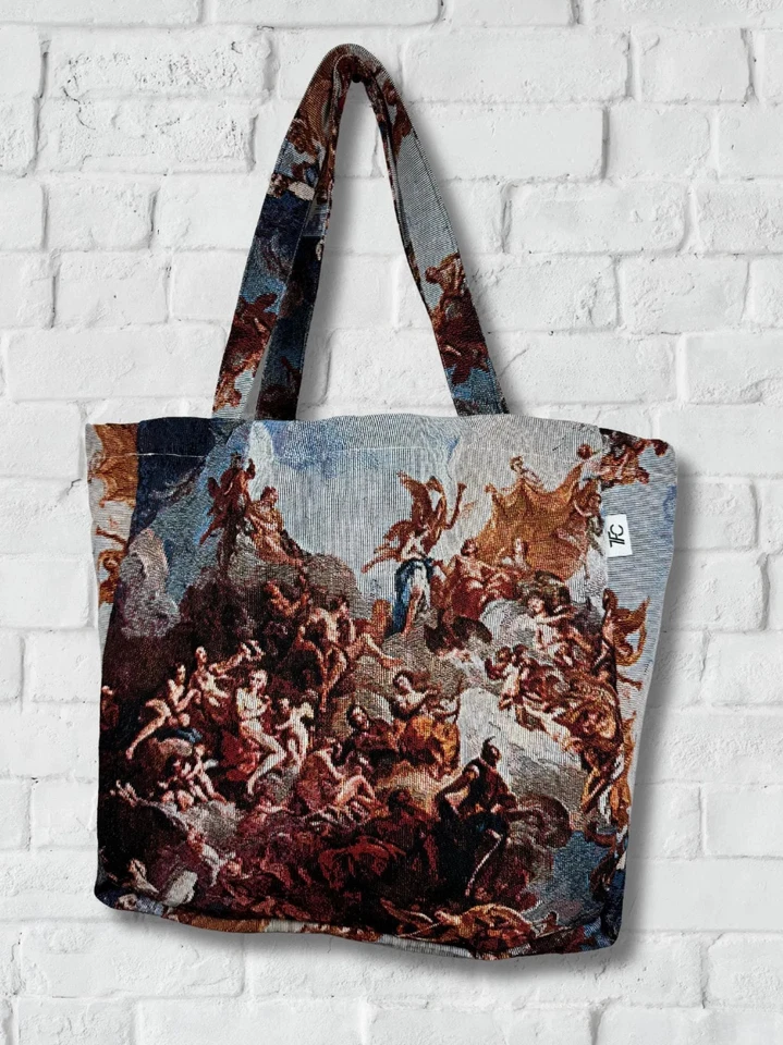 Bolso de Mano Renacimiento, Bolso Sobre el Hombro, Reutilizable Eco Transporte Diario Foto 1 de 4