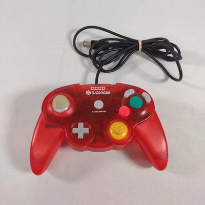 Hori Nintendo Gamecube HORI PAD Clear Red GC Controller US Seller - Image 1 of 4