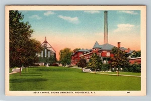 Providence RI-Rhode Island, Brown University, Rear Campus Vintage Postcard - Picture 1 of 2