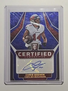 Totally Certified Competitor Platinum Blue 01/50 Chris Godwin Auto Bookend FOTL - Picture 1 of 3