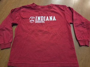 Indiana University Hoosiers Langarm Jungen Nike Größe 6 rot Tshirt Fußball - Bild 1 von 6