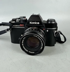 Konica Autoreflex TC 35mm SLR Film Camera With 50mm F/1.7 Lens - Picture 1 of 12