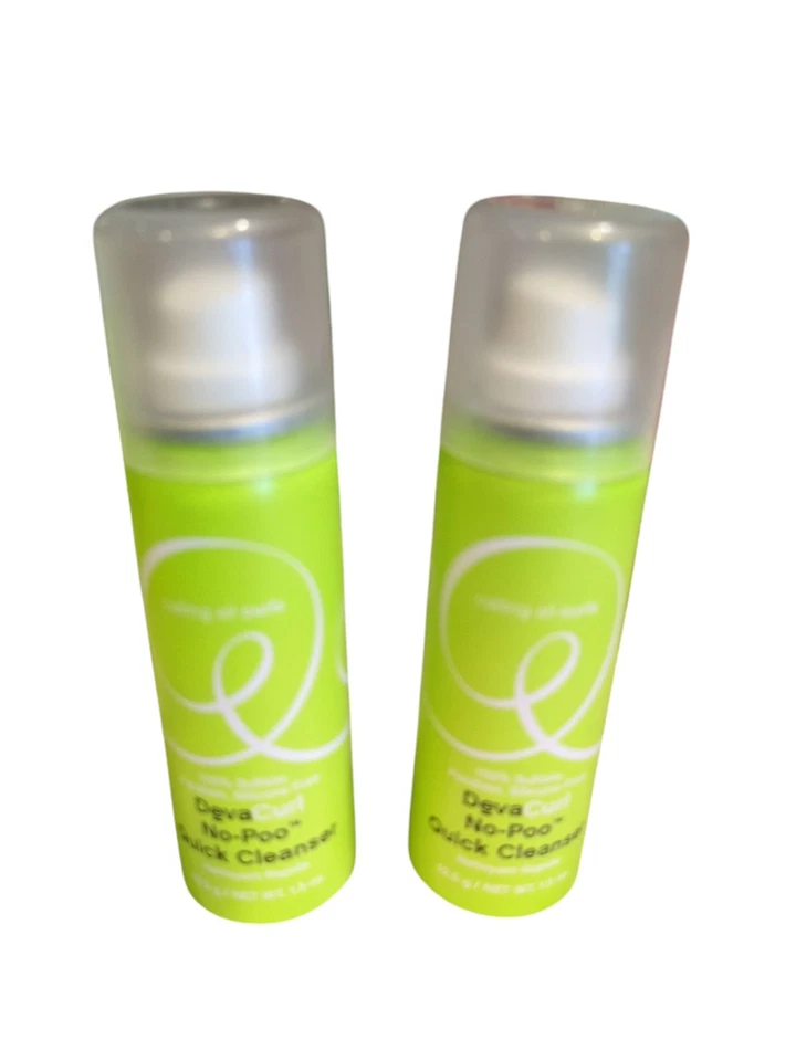 Champú seco limpiador rápido DevaCurl No-Poo paquete de 2 1,5 oz *NUEVO *¡Envío gratuito! Foto 1 de 1