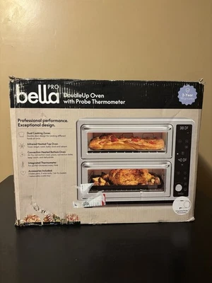 bella PRO - DoubleUp Backofen mit Sondenthermometer - Edelstahl, 90209 - Bild 1 von 4