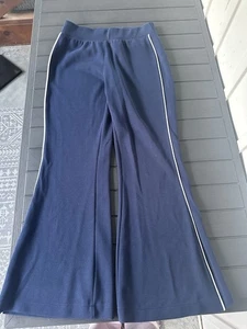 Spanx Flare Track Pant Size Medium Blue - Picture 1 of 5