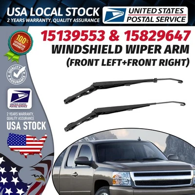 For Chevrolet Tahoe 2002-2006 15139553 & 15829647 Windshield Wiper Arm Pair - Image 1 of 4