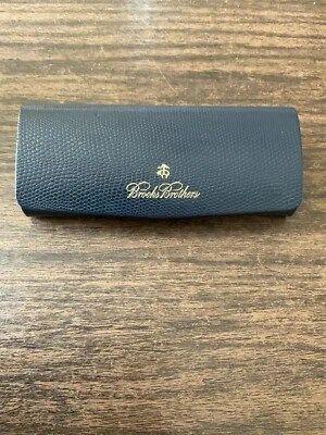 BROOKS BROTHERS Azul Marino con Letras Doradas Lados Duros Estuche de Vidrio Solar Foto 1 de 3