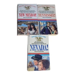 Wagons West Series Dana Fuller Ross 8 17 22 Lot of 3 Books Mexico Nevada Tenness - Picture 1 of 4