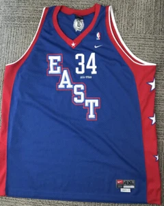 PAUL PIERCE RARE 2004 ALL STAR GAME EAST #34 SEWN NIKE BLUE BASKETBALL 🏀 Sweet! - Bild 1 von 5