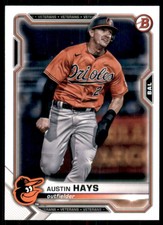 2021 Bowman Baltimore Orioles Baseball Card #50 Austin Hays