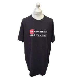 The North Face Manchester Black Casual Short Sleeve T-Shirt UK Men's XXL - Picture 1 of 6