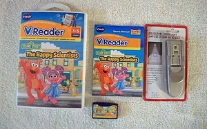 V.READER SESAME STREET THE HAPPY SCIENTISTS game AND FREE NEW BOOK LIGHT! - Picture 1 of 1