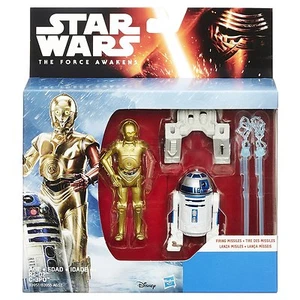 Figura de 3,75 pulgadas Star Wars El Despertar de la Fuerza paquete de 2 Snow Mission R2-D2 y C-3PO - Imagen 1 de 5