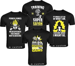 Train Insaiyan Gym T-Shirt Training to be Super SAIYAN GOKU Tee S-4XL - Bild 1 von 4