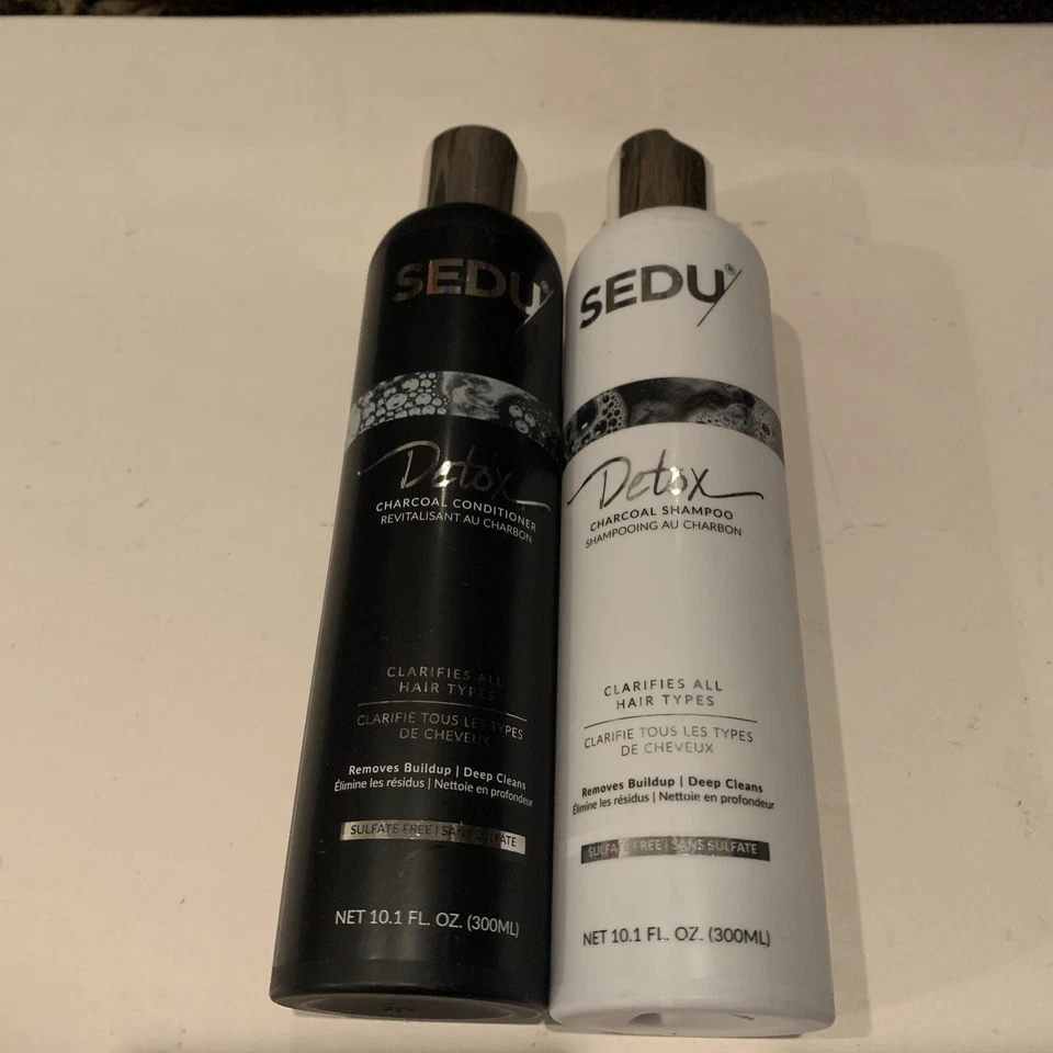 Paquete de 2 champú y acondicionador clarificante de carbón Sedu Detox de 10,1 oz  Foto 1 de 4