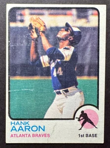 1973 Topps #100 Hank Aaron HOF Braves - Picture 1 of 5