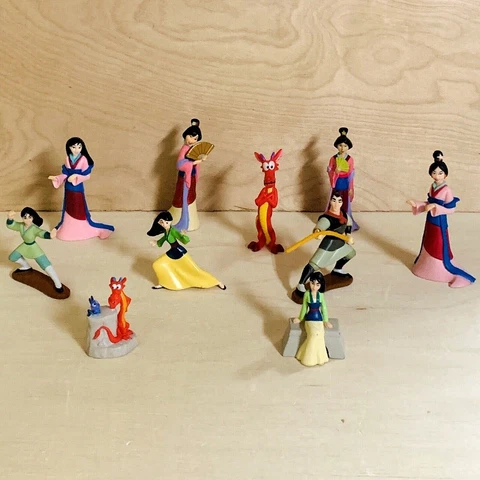 Lot of 10 Disney Mulan Figures Cover