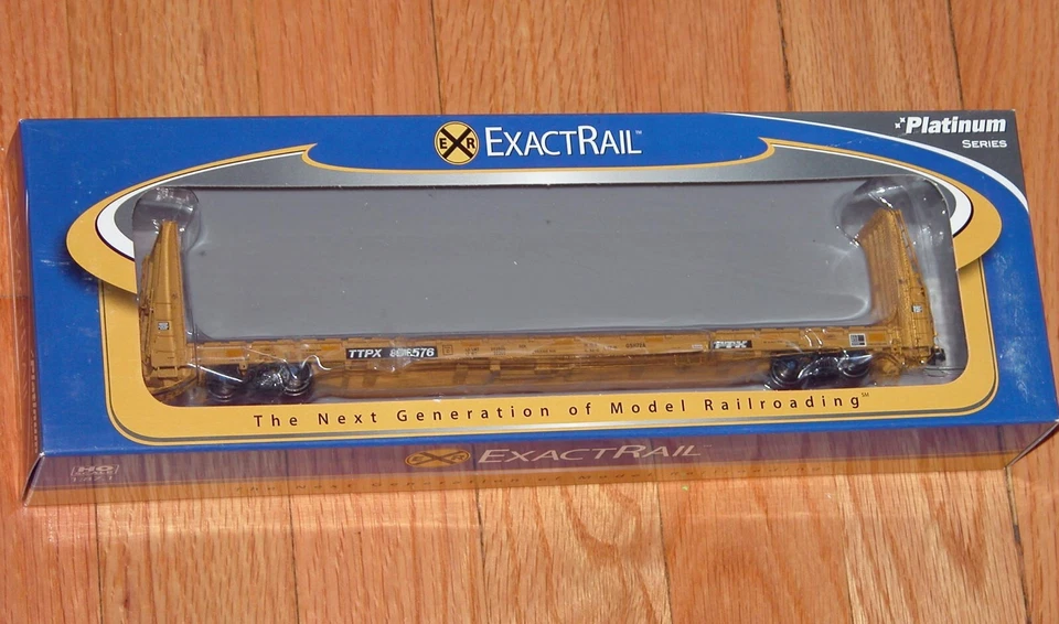 HO EXACTRAIL EP-81152-9 TRENTON WORKS 67'-11 BULKHEAD FLATCAR TTX TTPX # 806576 - Image 1 of 1