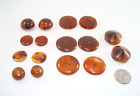 Lot of 16 Amber Color Bakelite Buttons