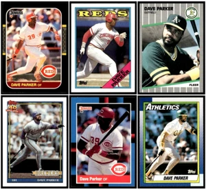 Dave Parker 6 Card Baseball Lot 1987-91 MLB Red, A's (NM) - Imagen 1 de 14