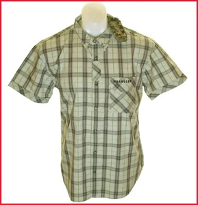 Nueva Camisa Para Hombre Auténtica Wrangler Manga Corta Nueva Grande Push Lock Ajuste Regular - Imagen 1 de 2