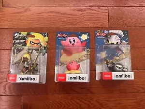 Inkling Girl Yellow, Kirby, Meta Knight Amiibo Lot Brand New & Factory Sealed! - Picture 1 of 4