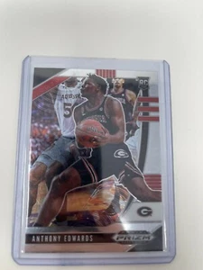 Anthony Edwards 2020-21 Panini Prizm Draft Picks Silver RC NCAA Georgia Bulldogs - Picture 1 of 2