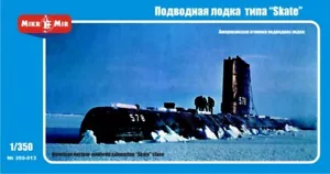 350-013 Mikro-Mir U.S. nuclear-powered submarine 'Skate' class 1/350 Kit - Picture 1 of 1