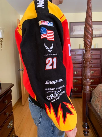 Ricky Rudd nascar jacket # 21 Motocraft official Nextel Nascar Cover