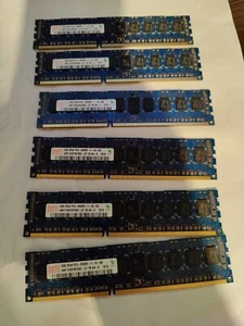 Hynix HMT125R7BFR8C-G7 PC3-8500R-7-10-B0 2GB Server Memory RAM x 6 - Zdjęcie 1 z 2