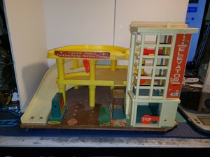 vintage fisher price parking ramp service center