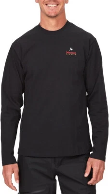 Camiseta MARMOT For Life Negra Manga Larga NUEVA Mediana Foto 1 de 2