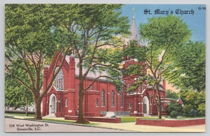 Postkarte Greenville South Carolina St Mary's Church West Washington Street  - Bild 1 von 2