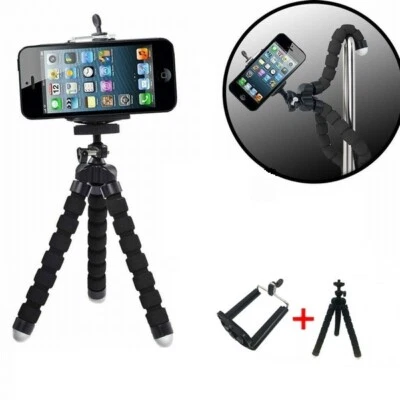 Mini Tripod Flexible Octopus Holder Stand Mount for iPhone/Samsung Phone Camera - Image 1 of 4