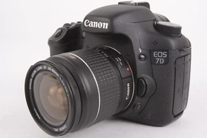 Canon EOS 7D 20.2MP DSLR Camera w/28-80mm Lens Shutter Count 16,000 #T-09428 - Picture 1 of 8