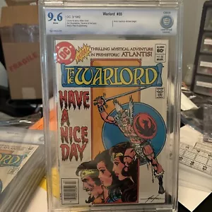 Warlord #55 NEWSSTAND CBCS 9.6 1982 DC Mike Grell Mark Texeira (not CGC) - Picture 1 of 12