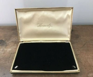 Vintage Krementz Jewelry Advertising Faux Leather Presentation Hinged Box 6 3/4" - Picture 1 of 8