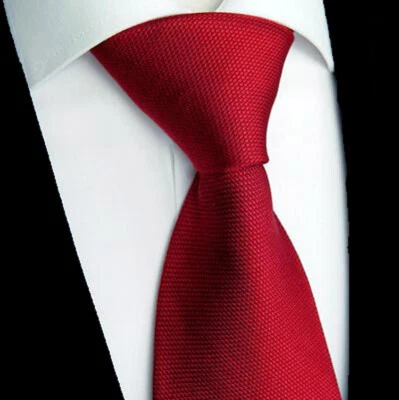 TOM HARRISON Krawatte im Farbton Uni Rubinrot aus Seide, Modell Nr. K 900.15