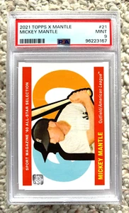 Mickey Mantle 2021 Topps X 1960 Topps variation baseball card Yankees - Picture 1 of 1