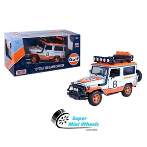 Motormax 1:24 Toyota FJ 40 Land Cruiser GULF Mijo Exclusive OFF ROAD - Picture 1 of 2