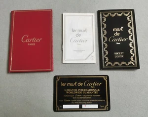 Cartier vintage kit 5 pcs for lighter warranty blank wallet tool etc good - Picture 1 of 15
