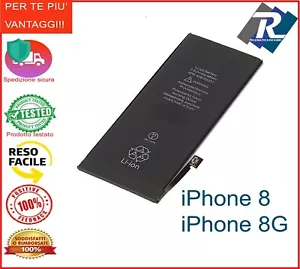 Batteria Compatibile per Apple iPhone 8 - 8G 1821 mAh sostituisce originale - Foto 1 di 2