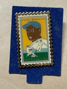 Jackie Robinson USPS Commemorative Baseball Stamp Lapel Pin - Picture 1 of 3