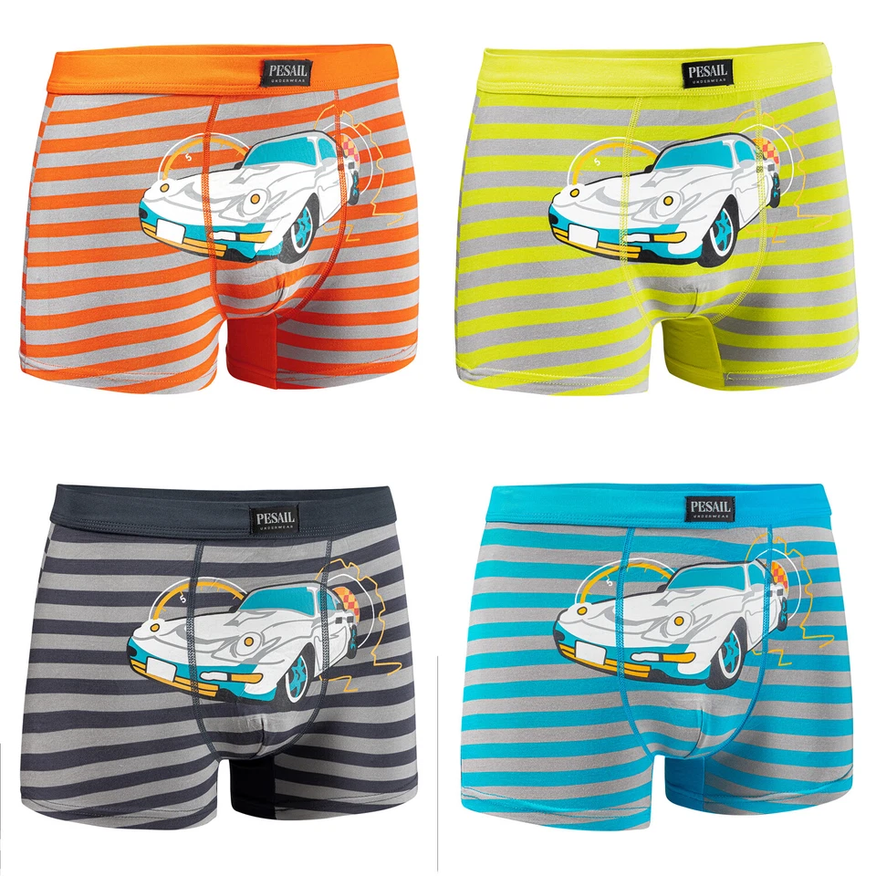 Pesail Jungen Boxershorts Kinder Retroshorts Bambus Unterhosen Schlüpfer Shorts