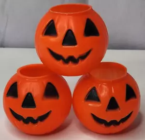 3 DE COLECCIÓN HALLOWEEN JACK O LINTERNA CALABAZA NOVEDAD JUGUETE FIESTA FAVOR ESPELUZNANTE #6 - Imagen 1 de 7