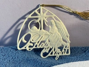 Christmas ornament Lenox Holy Night Angel praying over Jesus EX8963 - Bild 1 von 6