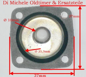 32 TLA, 32 TLF 36 TLP...... Weber Vergaser Beschleuniger Membrane, B. 8944 - Bild 1 von 1
