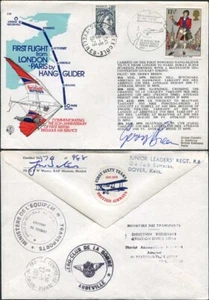 C59 1st Flight from London - Paris by Hang Glider Signed Gerry Breen - Picture 1 of 1